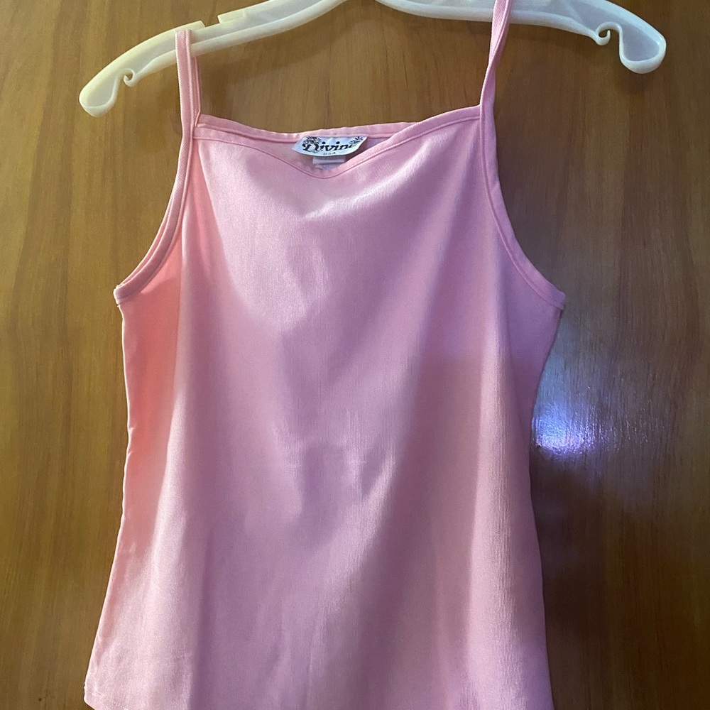 Pink Spaghetti Strap Top